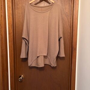 Cozy Tan Long Sleeve Top